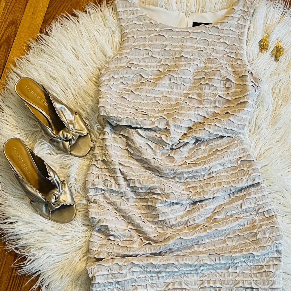 Adorable Tank & White Dress w/ Some Stretch - Size 8
